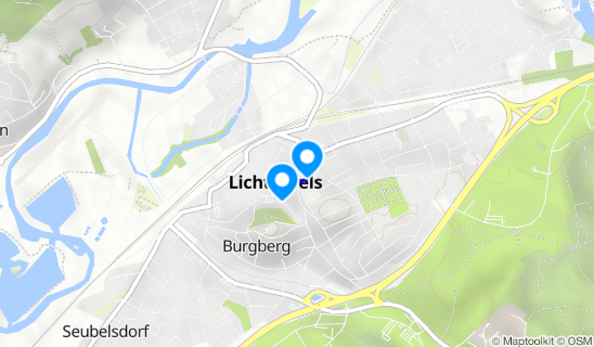 Kartenausschnitt Stadtschloss Lichtenfels